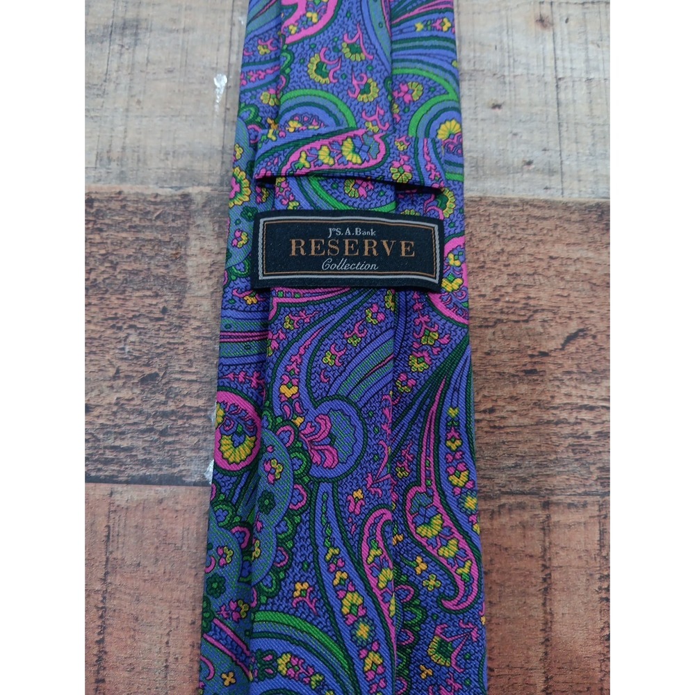 Jos A. Bank Reserve ‎ Collection Tie Paisley Multicolor Design